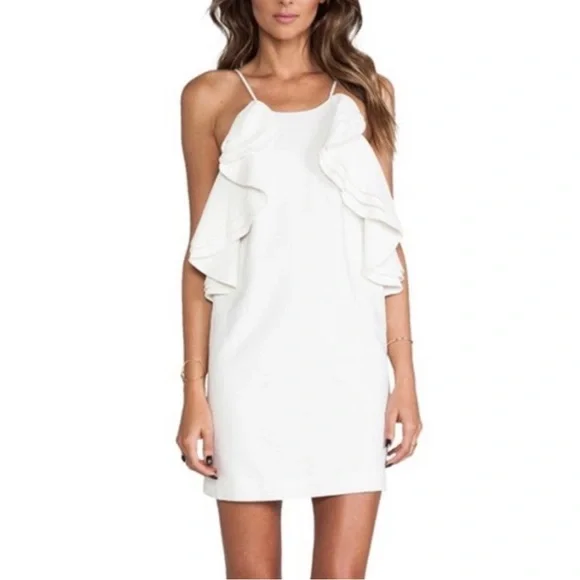 maxi white church dresses for ladies Off White V Neck Ruffle Sleeve Eyelet Detail Maxi Dress  SSYS